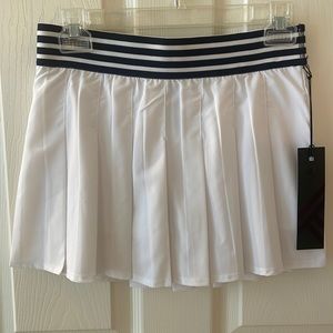 Kyodan tennis skirt pleated white with navy
